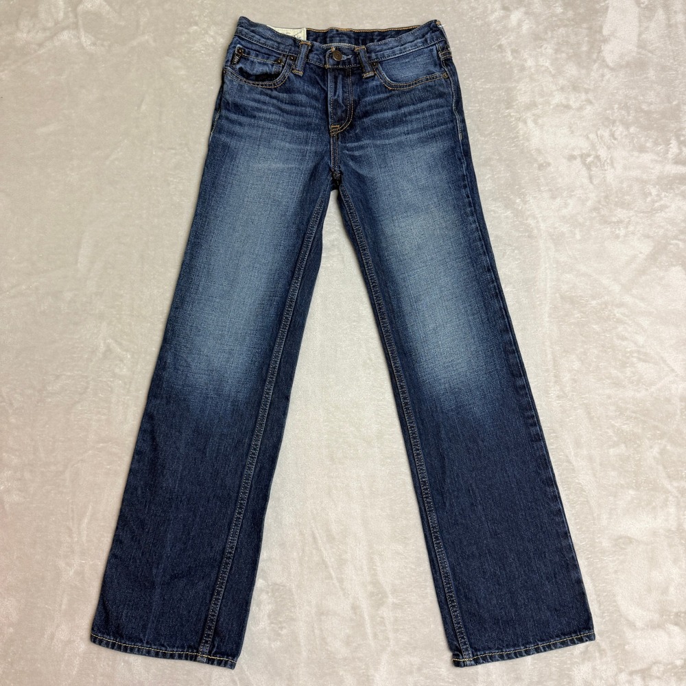 Abercrombie Kids The A&F Boot Jeans Girls 14 Slim Blue Skater Y2K School EUC